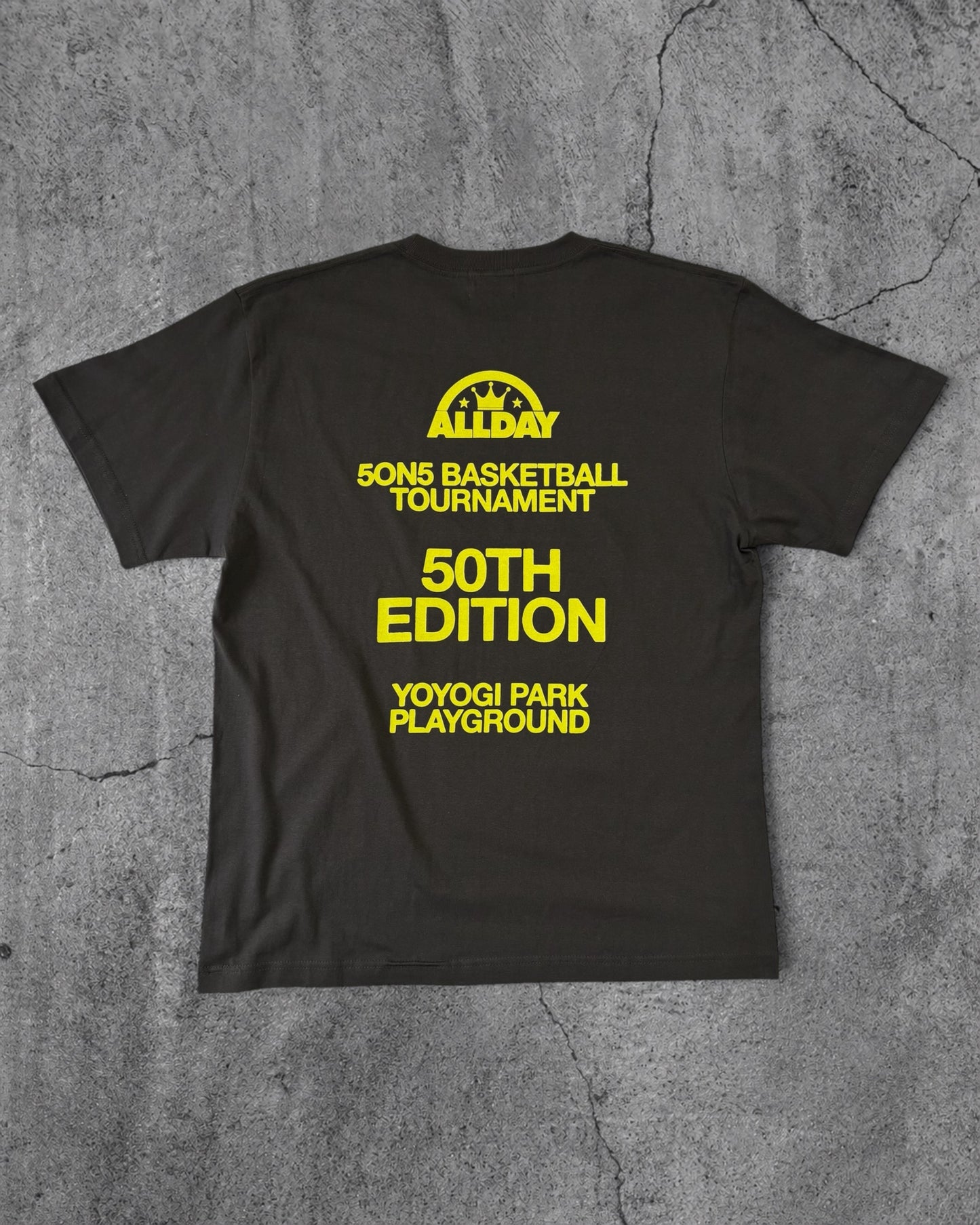 ALLDAY 50TH EDITION TEE (SUMI BLACK)