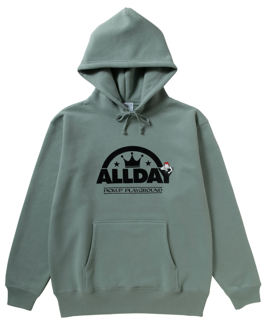 ALLDAY PUP LOGO PULLOVER HOODIE (GREEN)