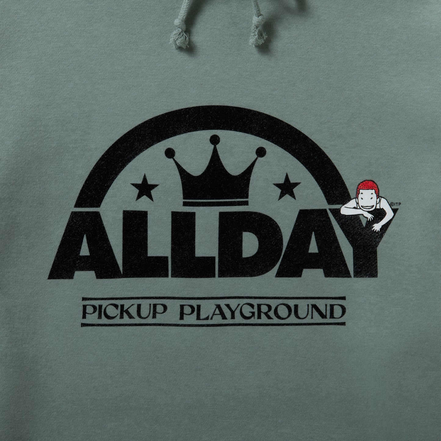 ALLDAY PUP LOGO PULLOVER HOODIE (GREEN)