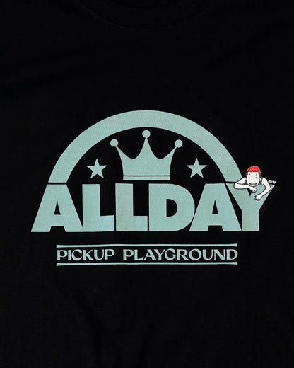 ALLDAY PUP LOGO TEE (BLACK)