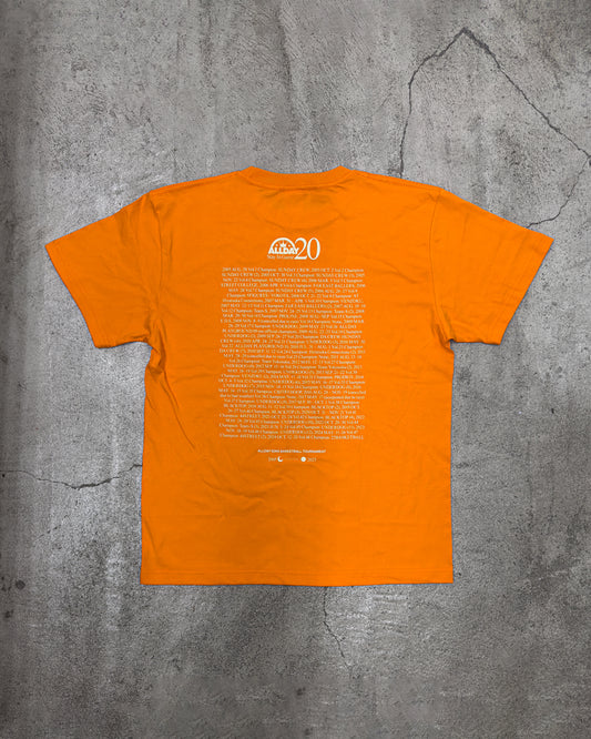 ALLDAY 20th ANNIV. TEE (ORANGE)