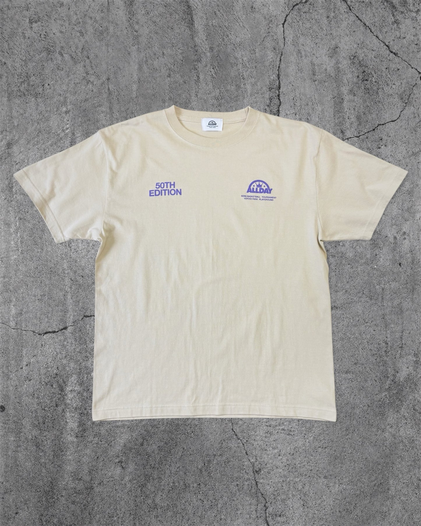 ALLDAY 50TH EDITION TEE (BEIGE)