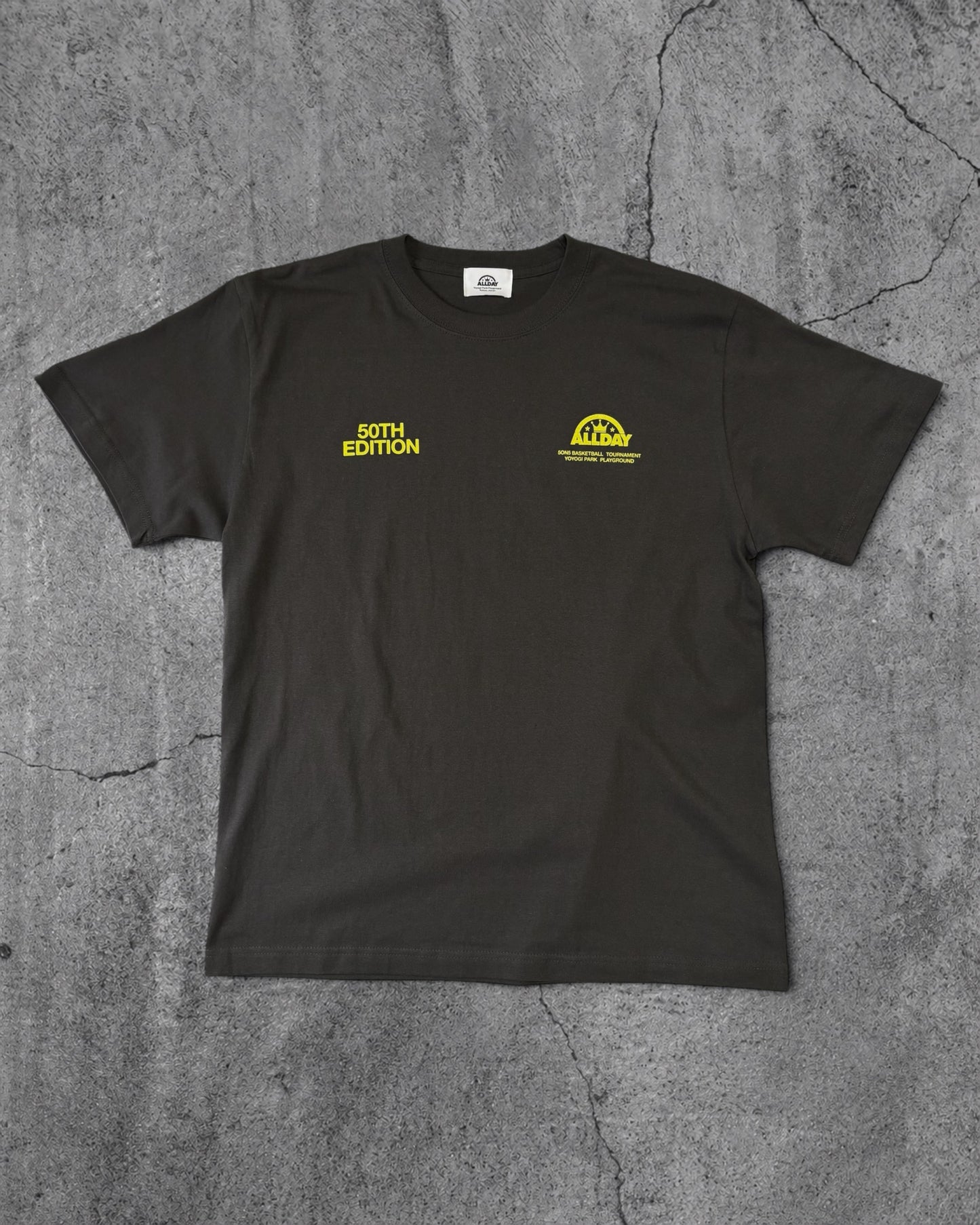 ALLDAY 50TH EDITION TEE (SUMI BLACK)