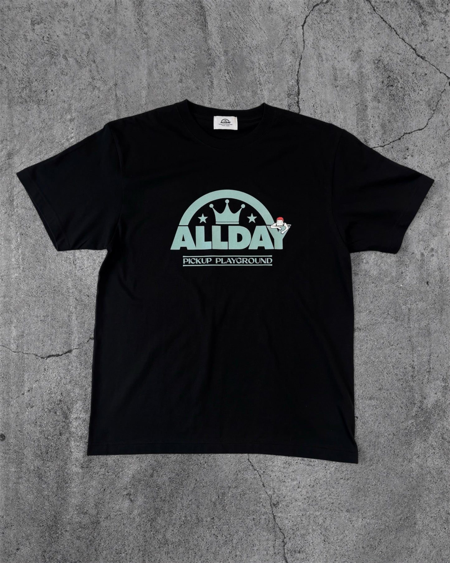 ALLDAY PUP LOGO TEE (BLACK)